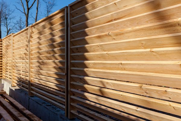 Hardwood Fence Installation