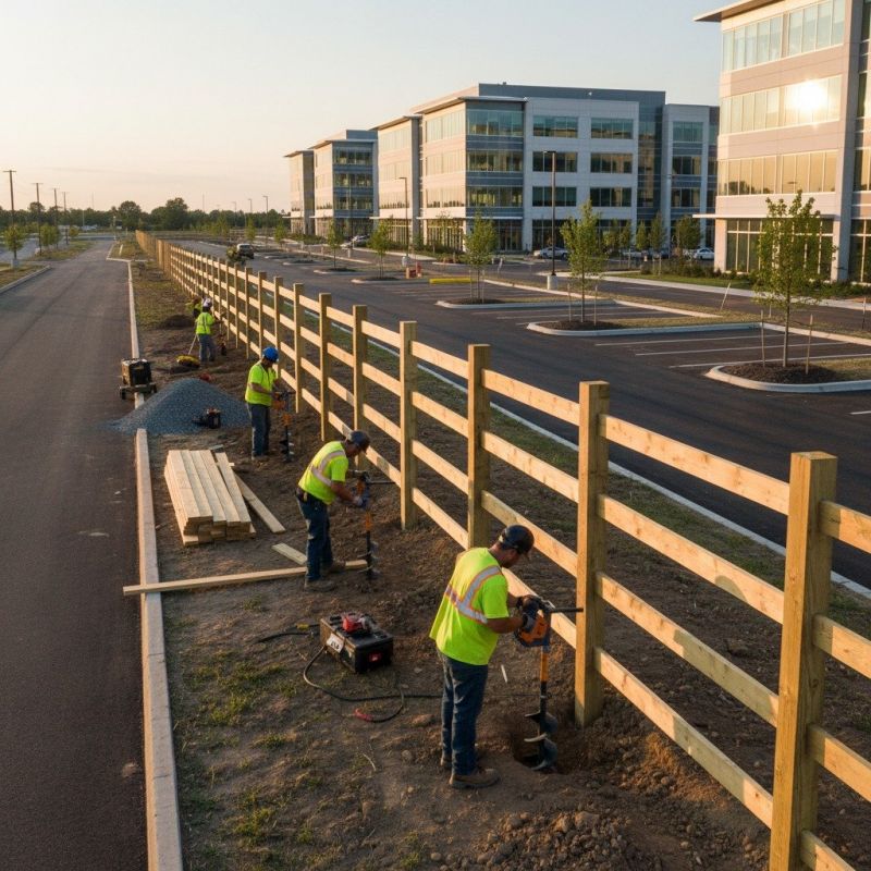 Timber Fence Installation detail