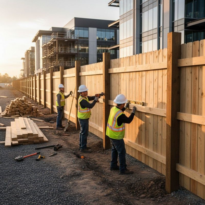 Timber Fence Installation detail